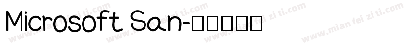 Microsoft San字体转换